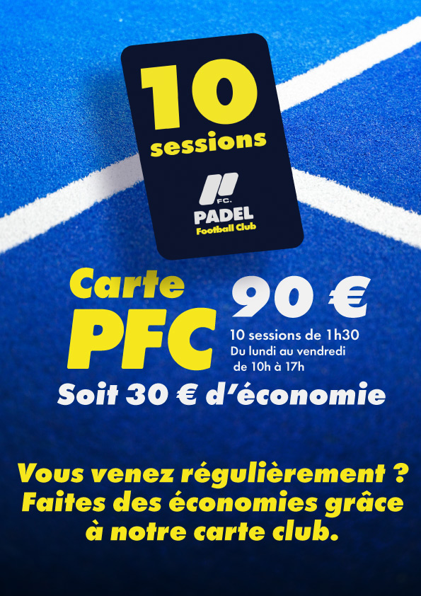 Carte d abonement Padel