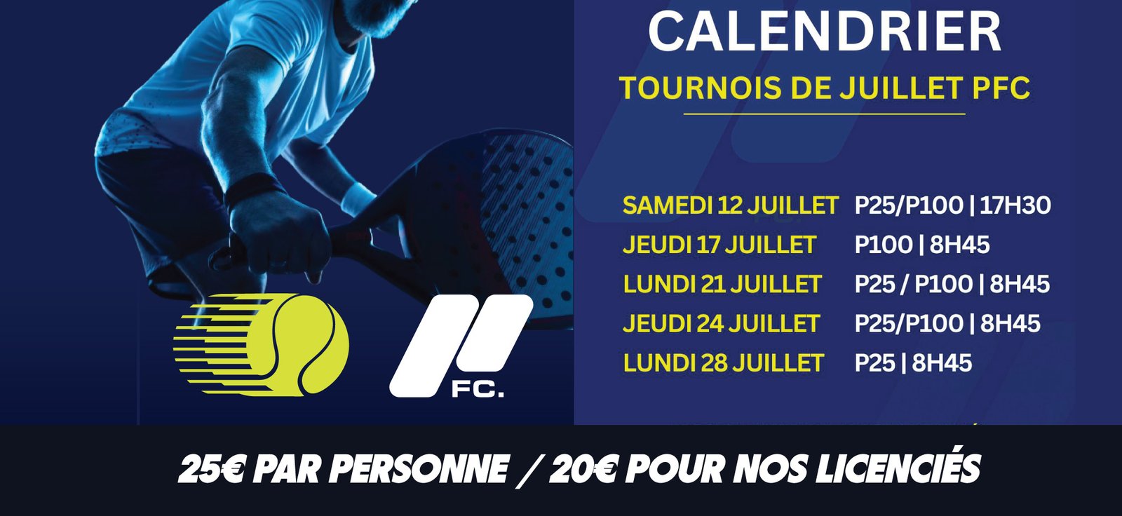 tournois padel P25 P100 Val d'Oise 95