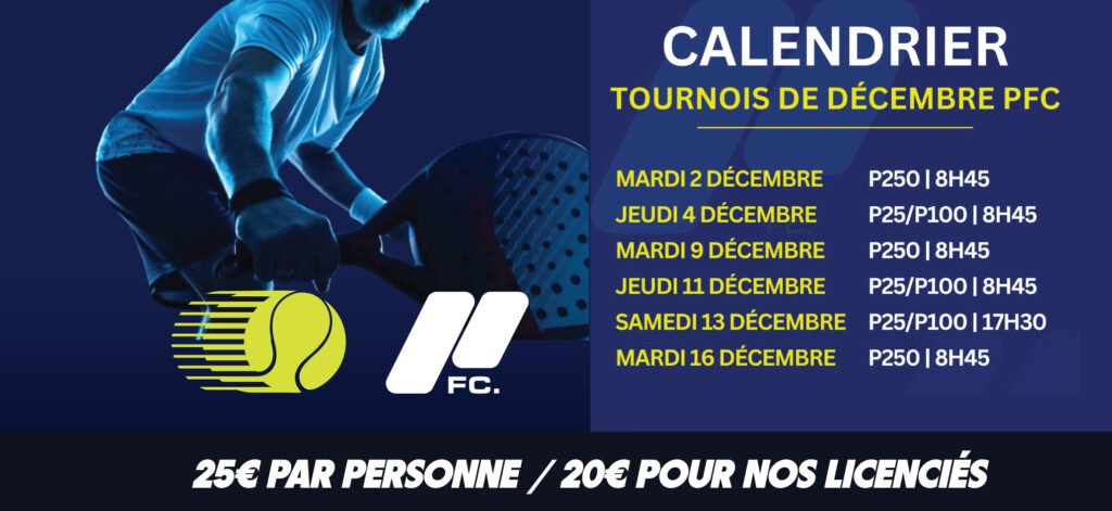 tournois padel decembre 2025