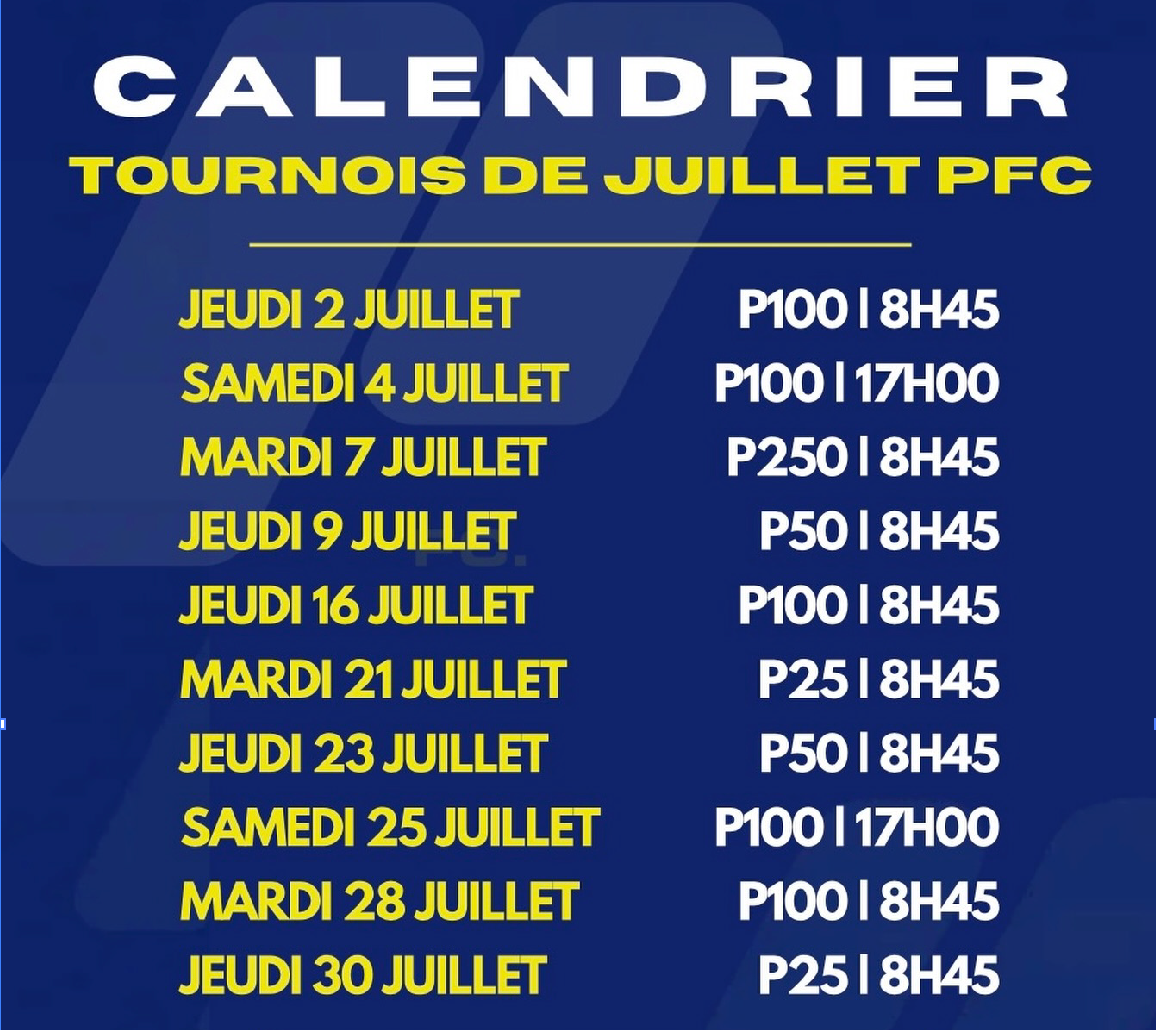 Padel Tournois Juillet Val doise